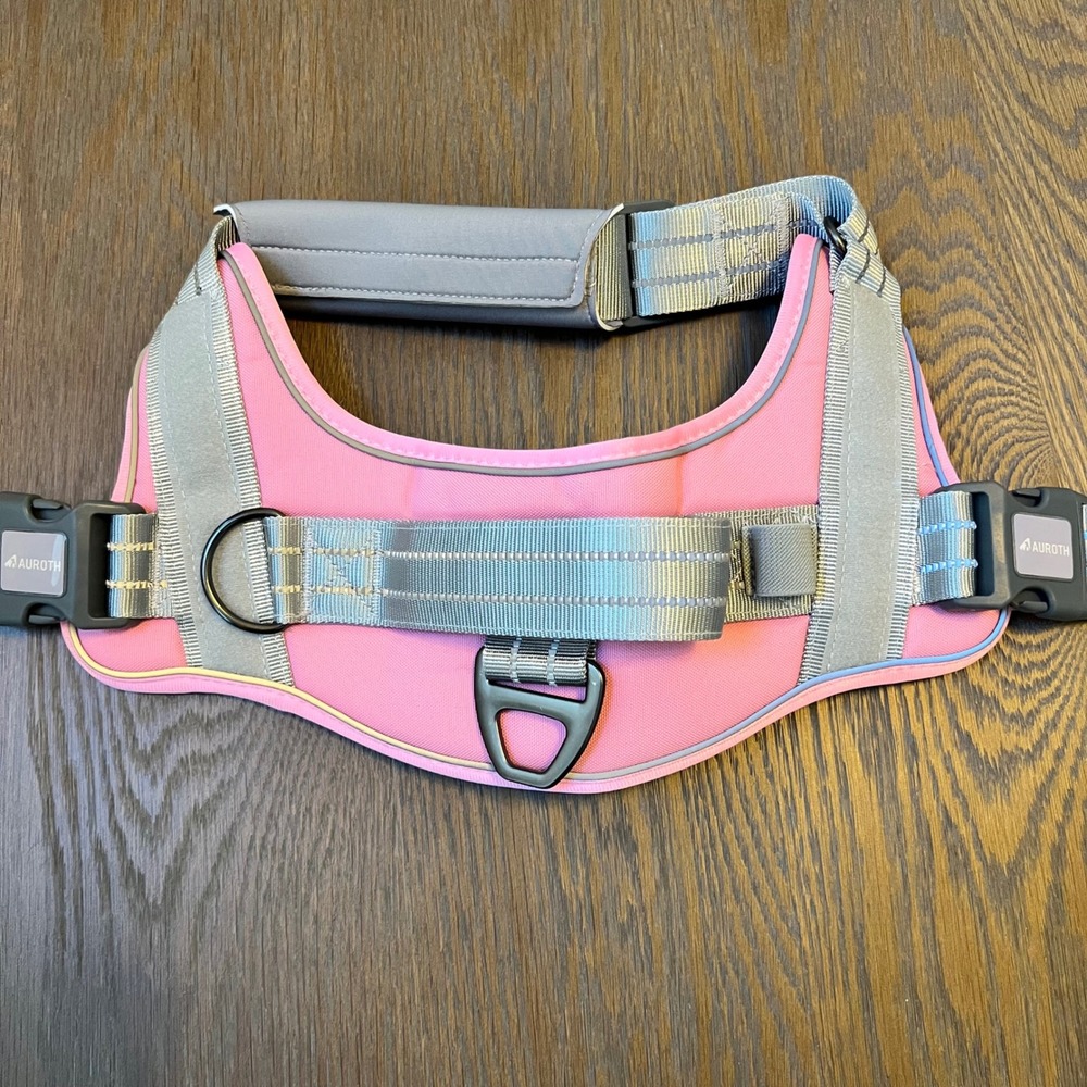 🌊Auroth Dog Harness Pink Reflective Padded Handle No Pull Pet Vest Comfort